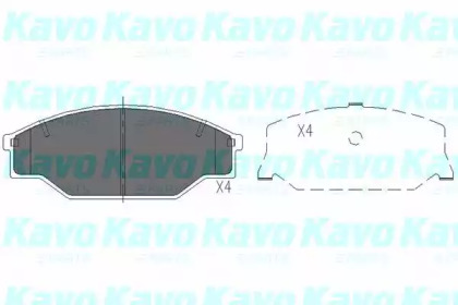 Комплект тормозных колодок KAVO PARTS KBP-9001