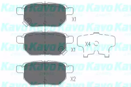 Комплект тормозных колодок KAVO PARTS KBP-9025