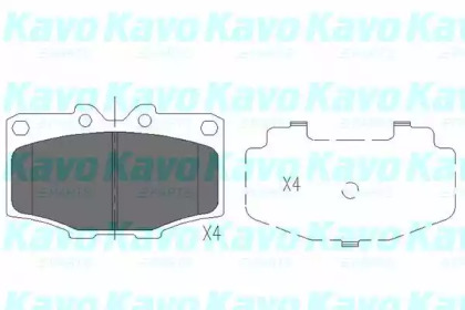 Комплект тормозных колодок KAVO PARTS KBP-9028