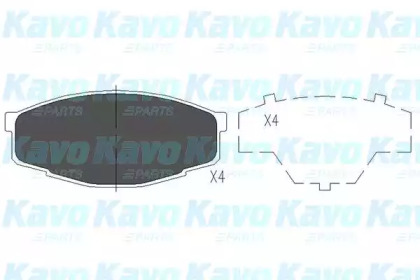 Комплект тормозных колодок KAVO PARTS KBP-9032