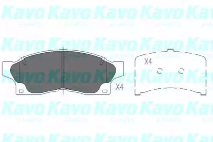 Комплект тормозных колодок KAVO PARTS KBP-9038