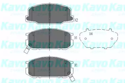 Комплект тормозных колодок KAVO PARTS KBP-9041