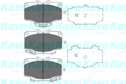 Комплект тормозных колодок KAVO PARTS KBP-9048