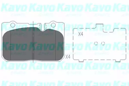 Комплект тормозных колодок KAVO PARTS KBP-9053