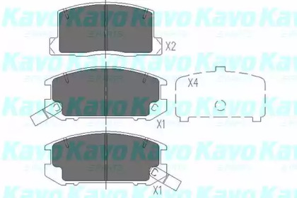 Комплект тормозных колодок KAVO PARTS KBP-9057