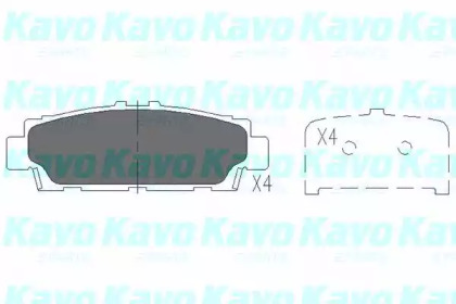 Комплект тормозных колодок KAVO PARTS KBP-9060