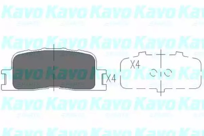 Комплект тормозных колодок KAVO PARTS KBP-9077