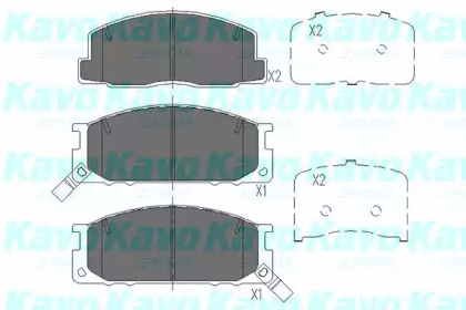 Комплект тормозных колодок KAVO PARTS KBP-9084