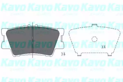 Комплект тормозных колодок KAVO PARTS KBP-9086