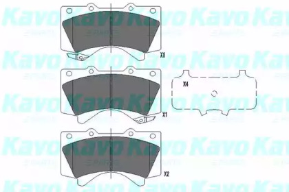 Комплект тормозных колодок KAVO PARTS KBP-9098