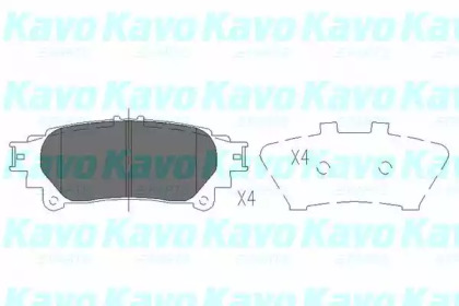 Комплект тормозных колодок KAVO PARTS KBP-9111