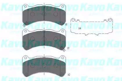 Комплект тормозных колодок KAVO PARTS KBP-9113