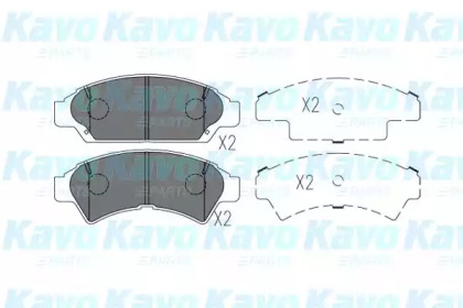 Комплект тормозных колодок KAVO PARTS KBP-9127