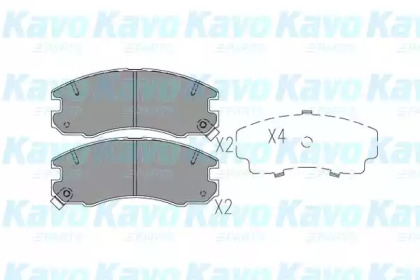 Комплект тормозных колодок KAVO PARTS KBP-9130