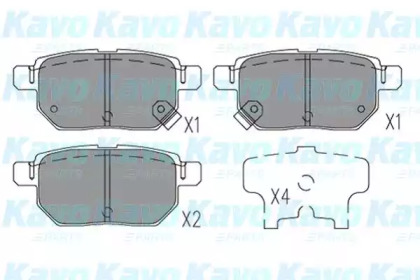 Комплект тормозных колодок KAVO PARTS KBP-9144