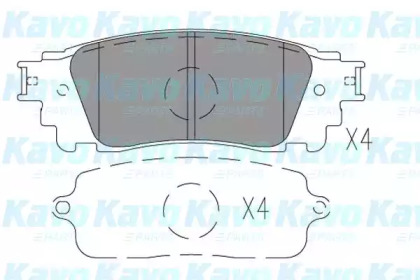 Комплект тормозных колодок KAVO PARTS KBP-9149