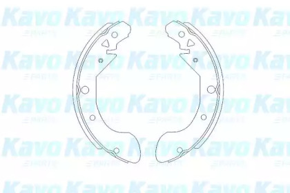 Комлект тормозных накладок KAVO PARTS KBS-1402