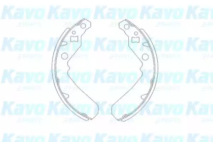 Комлект тормозных накладок KAVO PARTS KBS-1902