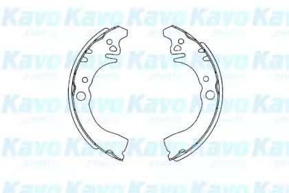 Комлект тормозных накладок KAVO PARTS KBS-1906