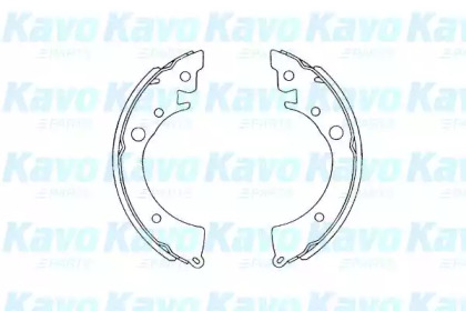 Комлект тормозных накладок KAVO PARTS KBS-2905