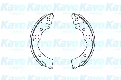 Комлект тормозных накладок KAVO PARTS KBS-2906