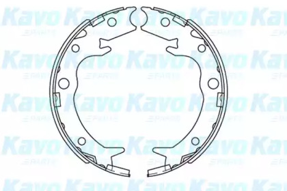 Комлект тормозных накладок KAVO PARTS KBS-2908