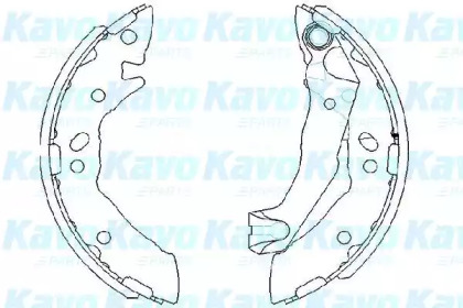 Комлект тормозных накладок KAVO PARTS KBS-3408