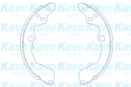 Комлект тормозных накладок KAVO PARTS KBS-4404