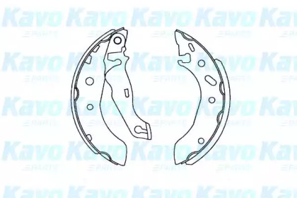 Комлект тормозных накладок KAVO PARTS KBS-5407