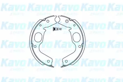 Комлект тормозных накладок KAVO PARTS KBS-6409