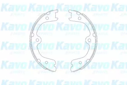 Комлект тормозных накладок KAVO PARTS KBS-7404