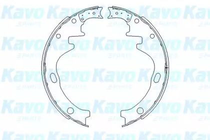 Комлект тормозных накладок KAVO PARTS KBS-7412