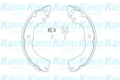 Комлект тормозных накладок KAVO PARTS KBS-7416