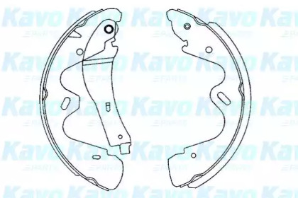 Комлект тормозных накладок KAVO PARTS KBS-7418