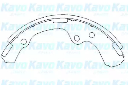 Комлект тормозных накладок KAVO PARTS KBS-9916