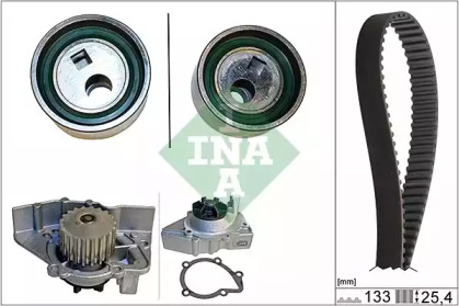 Водяной насос + комплект зубчатого ремня INA 530 0106 30