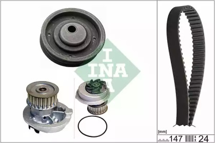 Водяной насос + комплект зубчатого ремня INA 530 0145 30