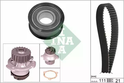 Водяной насос + комплект зубчатого ремня INA 530 0287 30