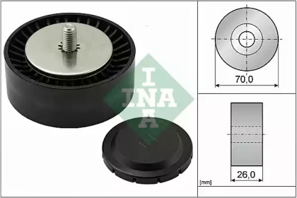 Паразитный / ведущий ролик, поликлиновой ремень INA 532 0553 10