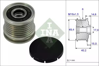 Механизм свободного хода INA 535 0001 10