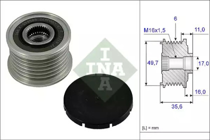 Механизм свободного хода INA 535 0016 10