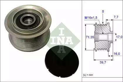 Механизм свободного хода INA 535 0078 10