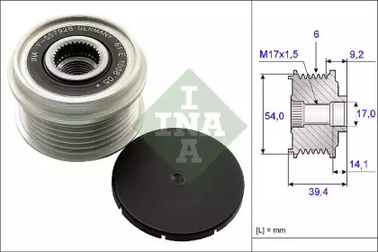 Механизм свободного хода генератора INA 535 0151 10