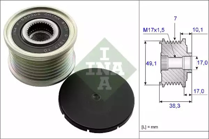 Механизм свободного хода генератора INA 535 0153 10