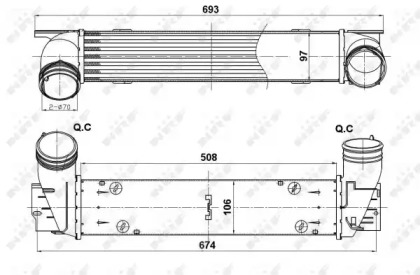 Интеркулер NRF 30385