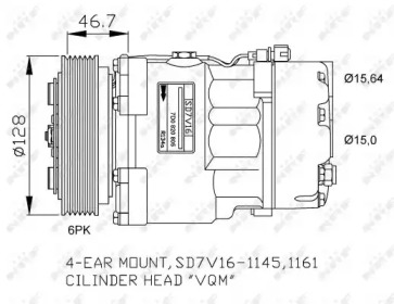 Компрессор, кондиционер NRF 32489G