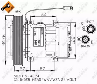 Компрессор, кондиционер NRF 32700G