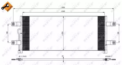 Конденсатор, кондиционер NRF 350075