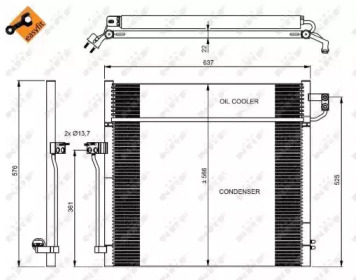 Конденсатор, кондиционер NRF 350080