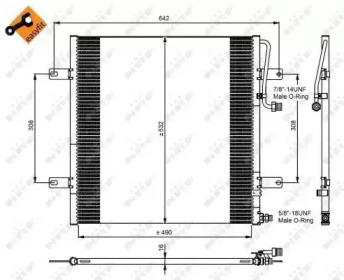 Конденсатор, кондиционер NRF 350084